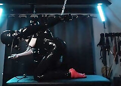 that guy serf angel was fastened and used in a uncomfortable position. Electro play on multiple spots, a gasmask and vacuum pumps on her teats made he