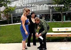 Free Hugs and a Jock Pump from 2 Chunky Sluts