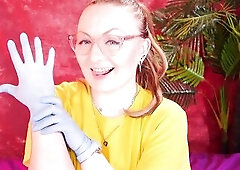 Asmr Clip with Medical Nitrile Gloves
