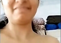 Sexy indian housewife strips nude on webcam show for customer
