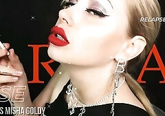 RELAPSE! I know u want to be hooked on Me, My red lips, and My seductive smoke afresh! U wanna jerk all over My angel, cum to My lips, and for My perf