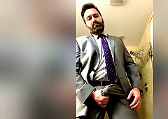 Rex Mathews Business Suit Strip To Lick Cum Off Toilet Seat