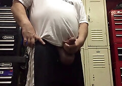 Huge balls cum slap 5