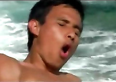 Lustful Gay Guys Ass Pounding On The Beach