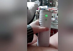 Young Chubby Guy Uses Lovense Max 2 Until He