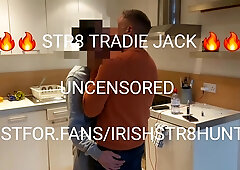 Str8 Tradie Sitting On Stepdaddys Lap