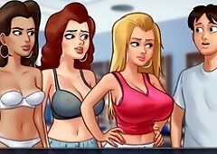 Busty brunette amateur MILF shows off her curves