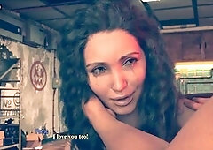 Claire gives Patrick a handjob and enjoys his cum during a wild drive