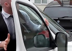 Buff english bear banged up his bum hard