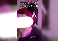 POV: ftm femboy sucking your knob