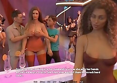 Perfect housewife gameplay getting my dick sucked while my wifey plays with two cocks