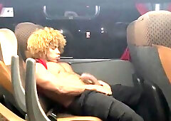 Fapping off on the bus