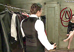 big pipe transgender princess fucks coat check guy