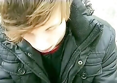 Gay suck, dt, young couple