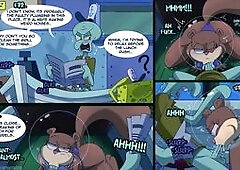sandy x squidward having sex