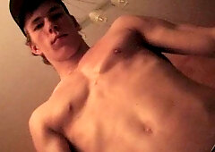 Kirk works out and shows his lean muscles