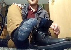 Feet, feet sniffing smelling, socks