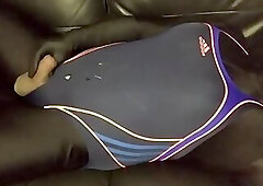 Cumshot on my Adidas Swimsuit