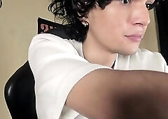 Hung Skinny Latino Solo Jerk-off and Cum Jets