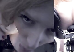 Breathtaking redhead with braces Shiri Allwood is all locked up with no where to go. Whilst her hands and feet are restrained, u stuff her pleasant th