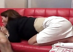 Busty Japanese MILF gets fucked by her stepson (censored)