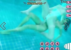 They managed to stay alone at night by the pool and the