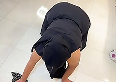 Young guy seduces Arab BBW MILF Aria Mia