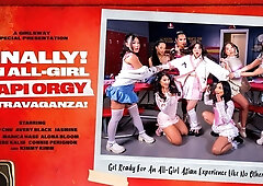 Finally! ... An All-girl Aapi Orgy Extravaganza - Jasmine Teaa, Kimmy Kimm And Alona Bloom