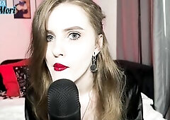 ASMR Vampire eating, nails, plastic and stones