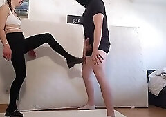 Hard Ballbusting in Leather Shoes 30min