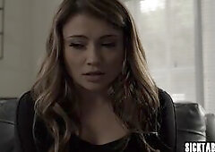 Submissive teen babysitter Adria Rae belongs to boss Charles Dera Sexy teen did everything the voice told her to do After masturbation guy came and mo