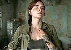 Badass Sexy And Hawt Ellie Topless (Final Of Us) (AI Generated)