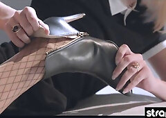 Passionate Lesbian Love, Intense Pegging Scene Excites and Delights