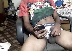 enjoyment boi plays with penis and shows booty an toy