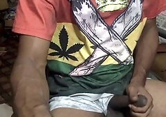 enjoyment boi plays with penis and shows booty an toy