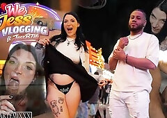 ArtemiXXX and Jess B have a fun the Vegas nightlife as they vlog and live stream their adventures that lead to a sexy session back at the Airbnb. Jess