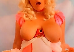 Big boobs milf masturbates with her dildo