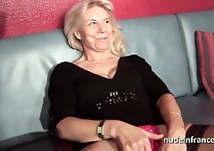 Amateur Granny In Lingerie Hard Double Penetrated And Fisted