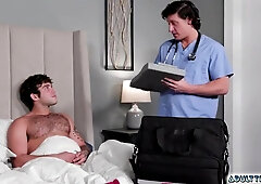 Dalton Riley And Joseph Castlian In Nurse Blowjob His Patient