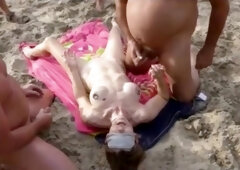 dogging et bukkake a la plage