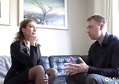 Horny Mature Woman In Black Outfit Seduces Horny Stud - Julia North And Chris Cobalt
