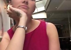 Kinky maid louise is fingered