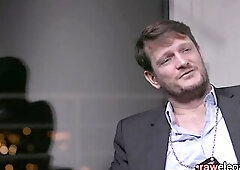 mother I'd like to fuck chick fucked right into an asshole during interrogation