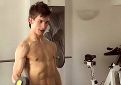 Muscle-Bound Mark Teaches a Younger How to Ride