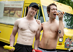 Fine guys try anal in the back of the truck