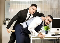 Defiant drilling for a real hot ass at work