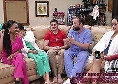 Aria Nicoles undergoes her annual check-up with Dr. Tampa at GirlsGoneGynoCom!