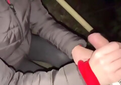 Spontaneous Risky Fuck In The Park During Our Night Walk