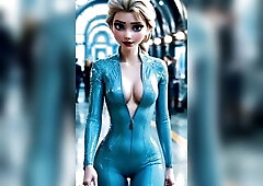 Queen Elsa's fresh costume's a cocky seek Arendelle. What do u think? #disney #elsa #frozen #disneyedit #shorts #fyp