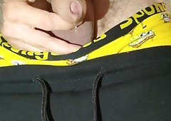 Moist foreskin close-up of raw uncircumcised fuckpole/Handsfree urinating/ Peeing movie